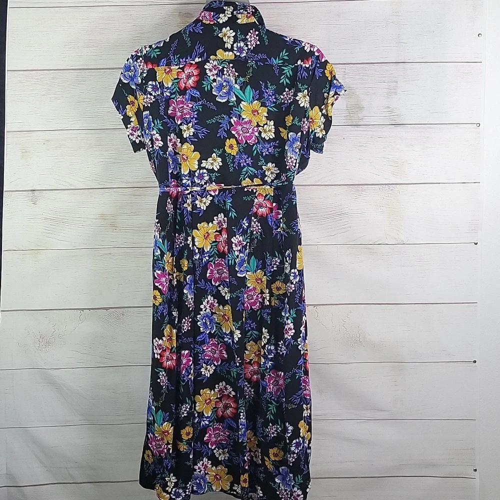 Time and Tru floral button-down dress sz XXL 20 - Picture 3 of 13